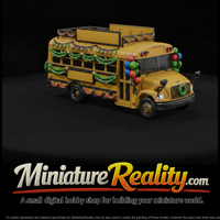 School Bus Decorated for a Parade — thumbnail 2