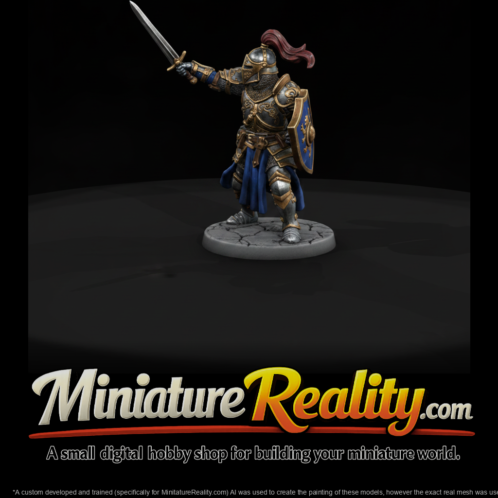 Armored Human Fighter with Sword
