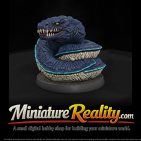 Fanged Coiled Serpent Bust And — thumbnail 2