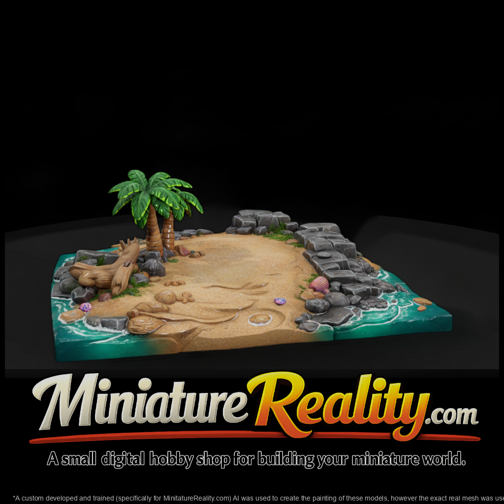 Tropical Sandbar Island Base