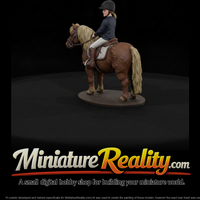 Girl Riding a Shetland Pony — thumbnail 2