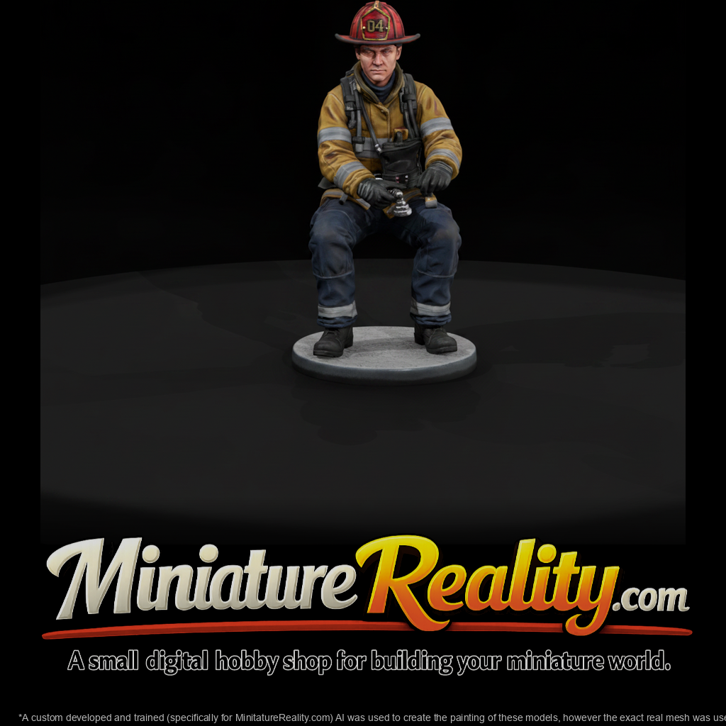 Seated Fire Engine Driver
