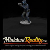 Future City Officer Drawing a Sidearm — thumbnail 2