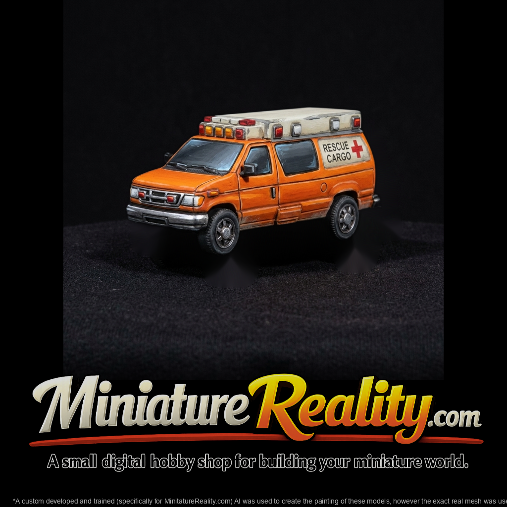 Rescue Cargo Van for Model Railroads
