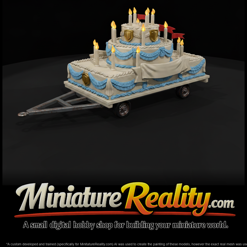 Birthday Cake Parade Float Trailer