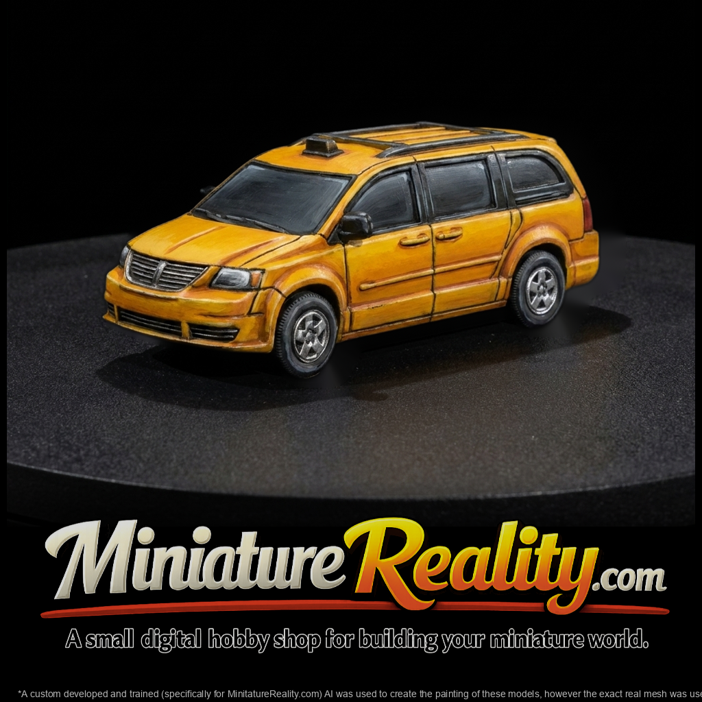 Stylized Caravan Taxi Minivan