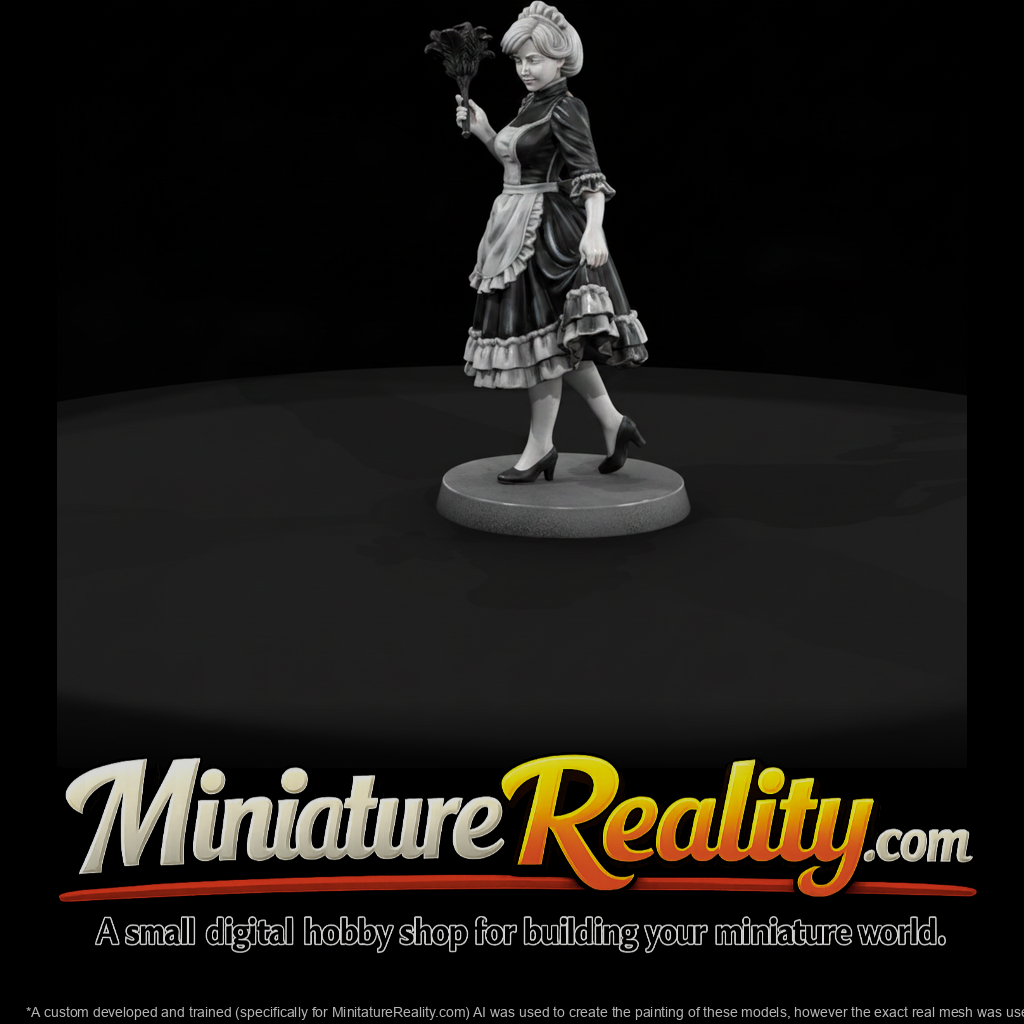 Housemaid with Feather Duster