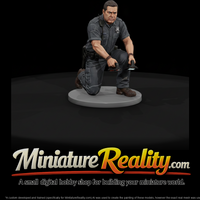 Kneeling Medic with Defibrillator — thumbnail 2