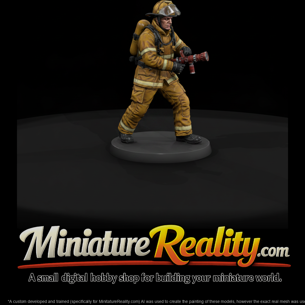 Firefighter Working the Nozzle