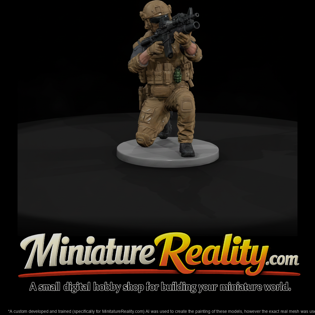 Special Forces Grenadier Kneeling