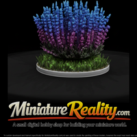 Flowering Glasswort Bush on Grass Base — thumbnail 2