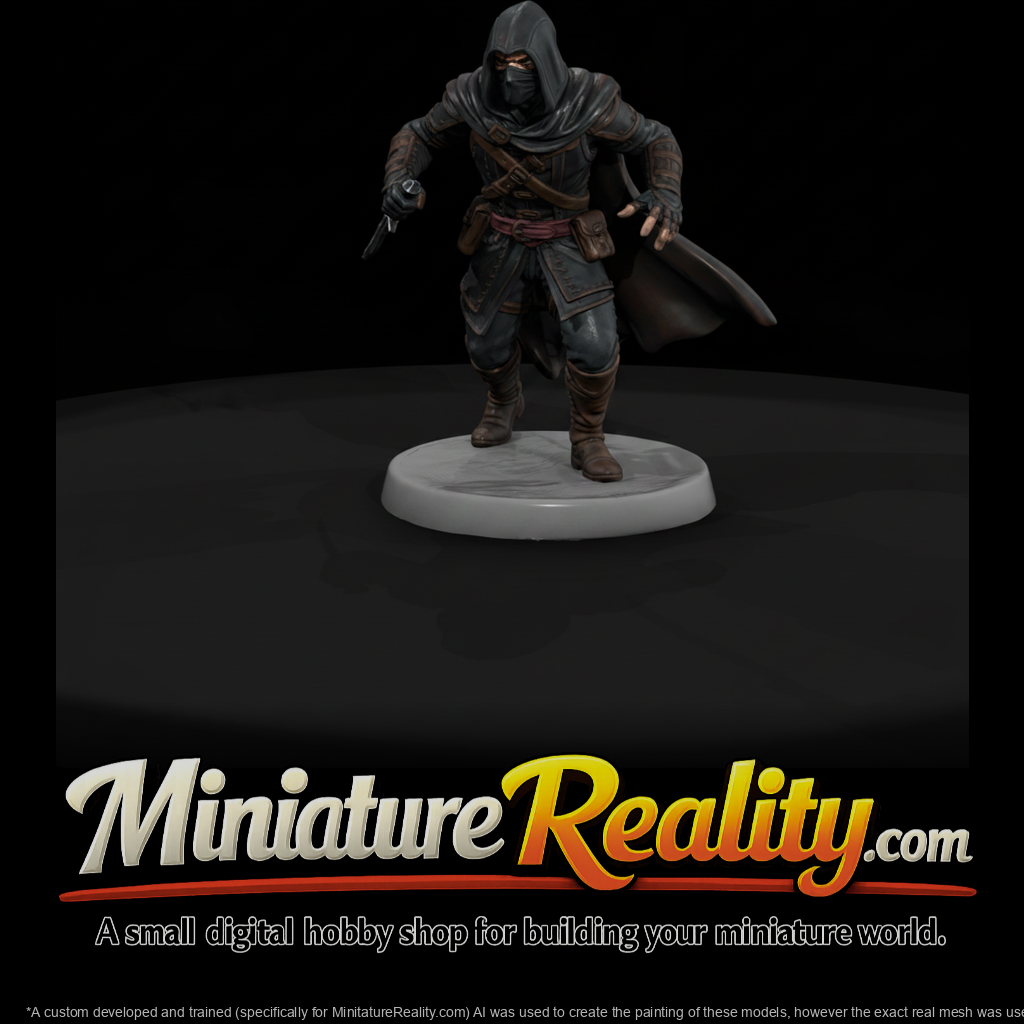 Hooded Assassin with Dagger
