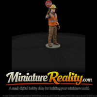 Railroad Track Flagger with Stop Paddle — thumbnail 2