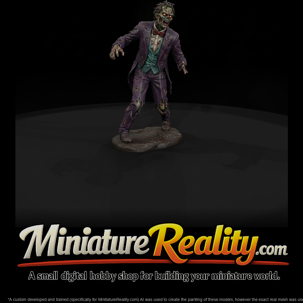 Zombie Groom in Purple Tailcoat