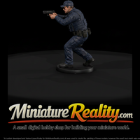 City Police Officer Advancing with Pistol — thumbnail 2