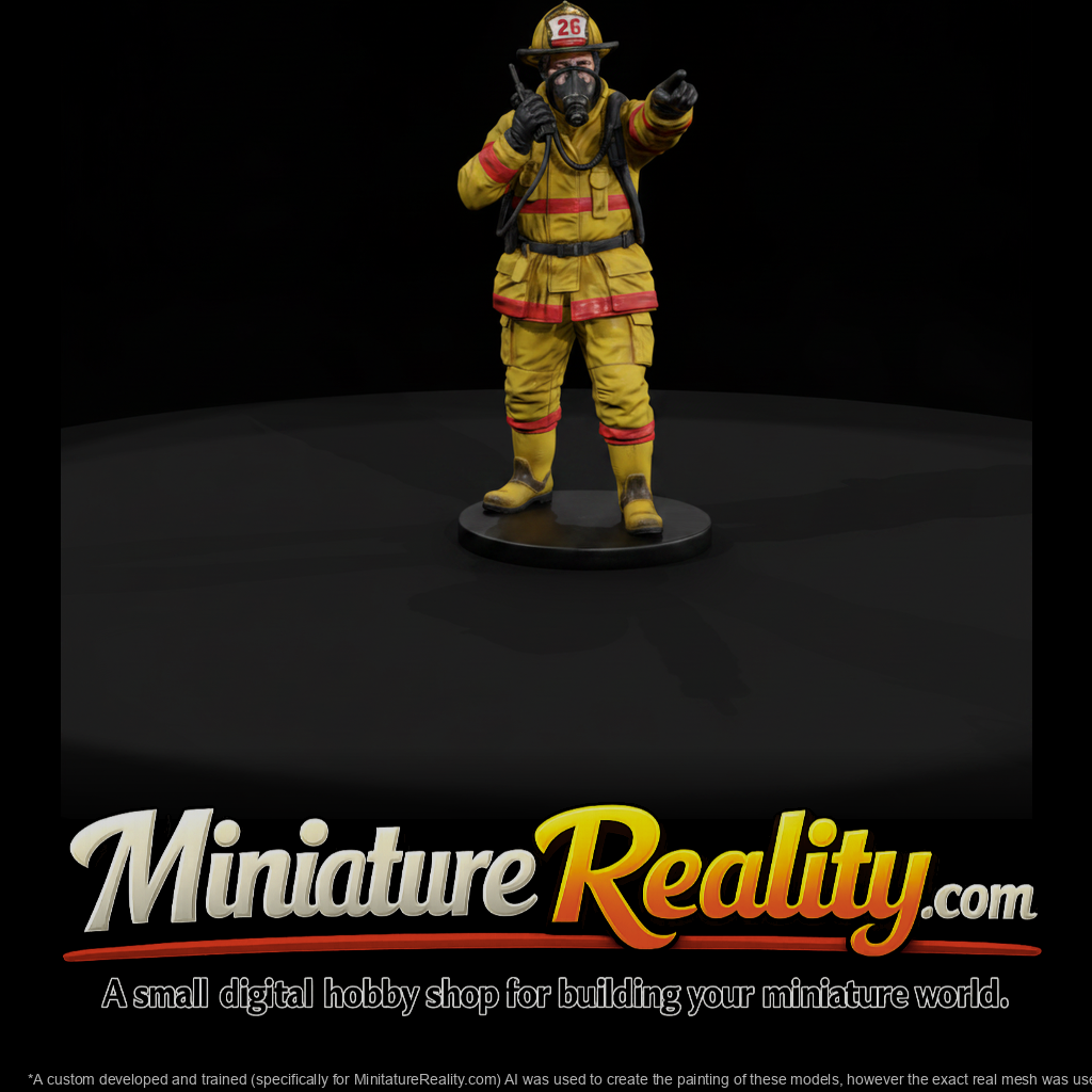 Fire Officer Calling Orders On The Radio