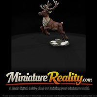 Leaping Reindeer with Antlers — thumbnail 2