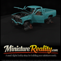 Stripped Junkyard Pickup on Jack Stands — thumbnail 2