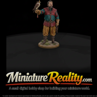 Renaissance Falconer with Hooded Hawk — thumbnail 2