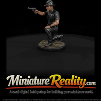 State Trooper Kneeling with Revolver — thumbnail 2