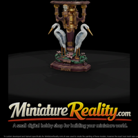 Ornate Neoclassical Crane Pedestal Stand — thumbnail 2
