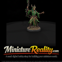Elf Druid with Antlered Crown and Vine Staff — thumbnail 2