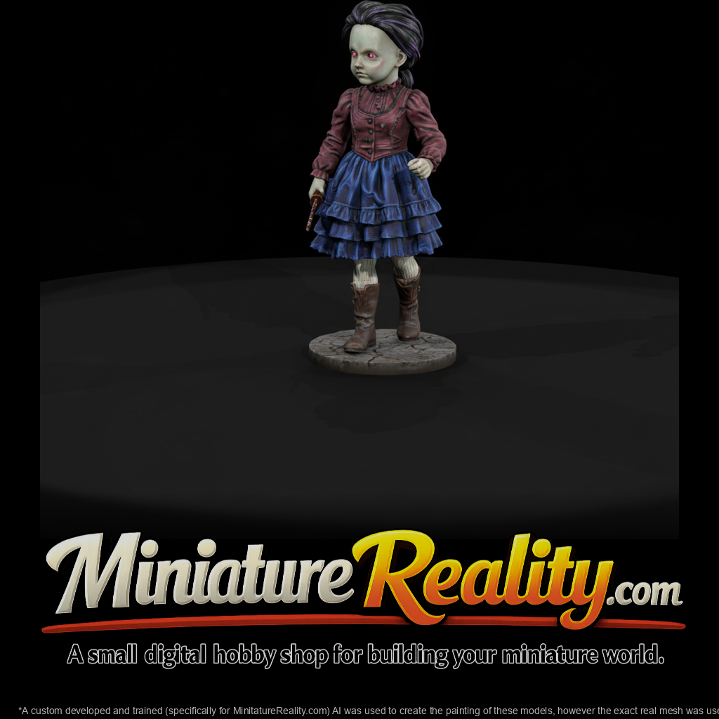 Possessed Doll Girl with Hidden Blade