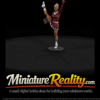 Cheerleader in a High Kick with Pom-Poms — thumbnail 2