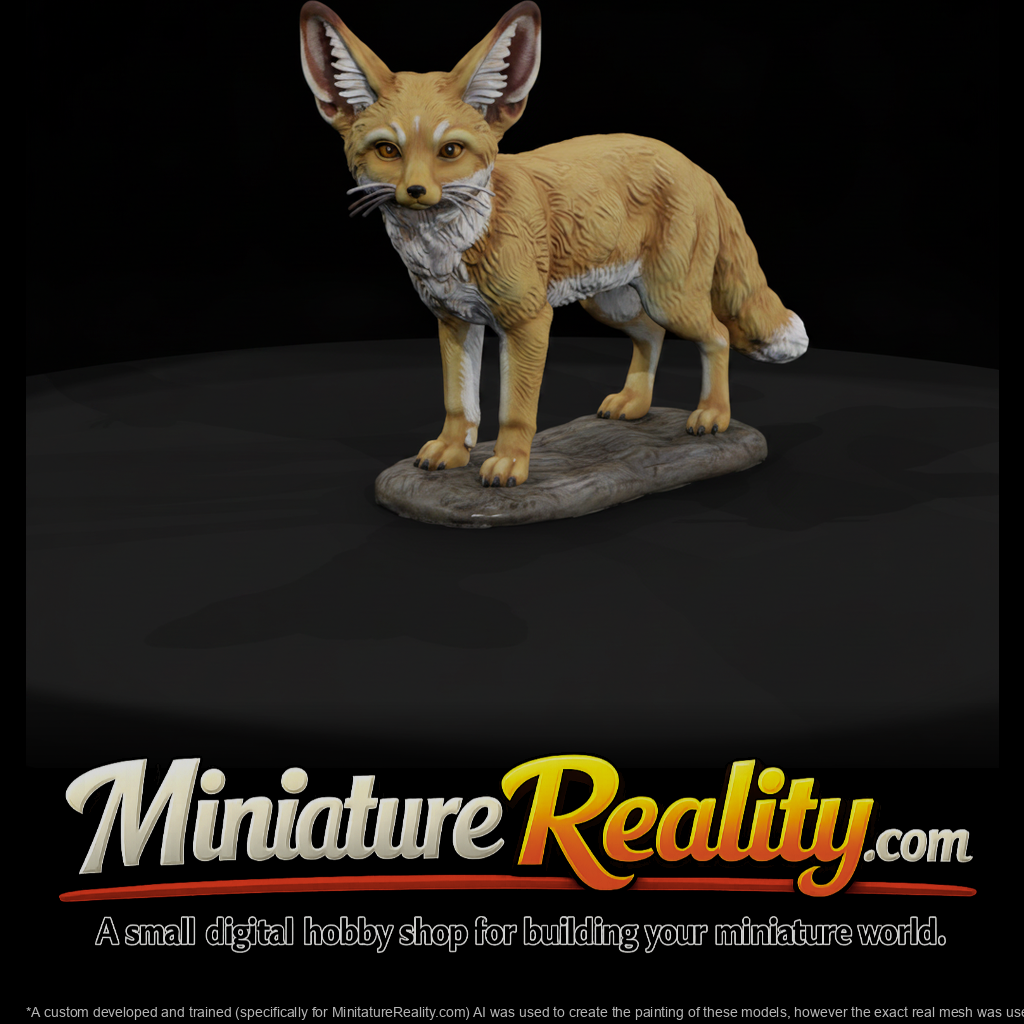 Fennec Fox Standing Alert