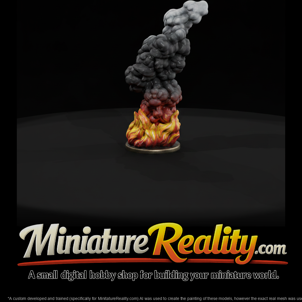 Rolling Fuel Fire and Smoke Column