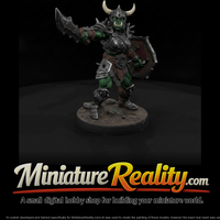 Orc Warlord with Horned Helm and Shield — thumbnail 2