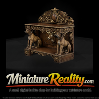 Carved Rococo Hunting Console Bench — thumbnail 2