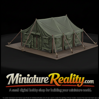 Military Field Wall Tent with Guy Lines — thumbnail 2