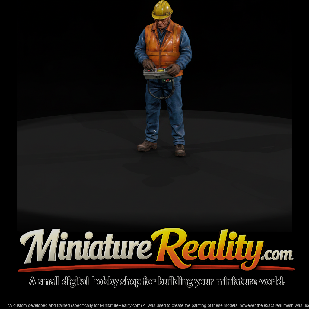 1990s Railroad Worker with Remote Control
