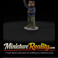 Waving Bear Mascot in Sweater and Jeans — thumbnail 2
