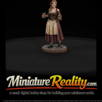 Tavern Serving Maid with Ale Tankards — thumbnail 2