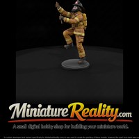 1980s Firefighter Climbing an Aerial Ladder — thumbnail 2