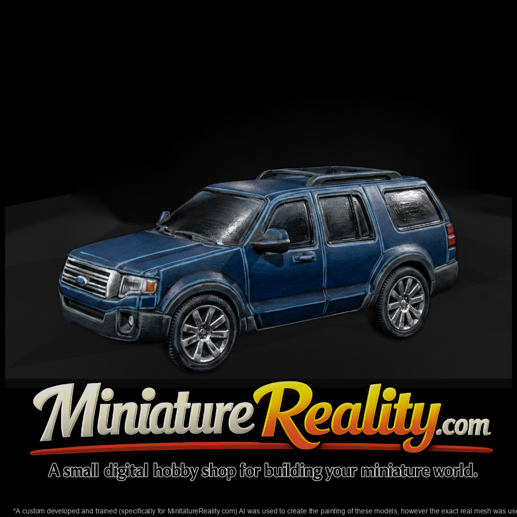 Blue Full-Size Family SUV