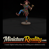 Capering Court Jester with Marotte — thumbnail 2