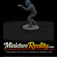 Near-Future City Police Officer with Sidearm — thumbnail 2