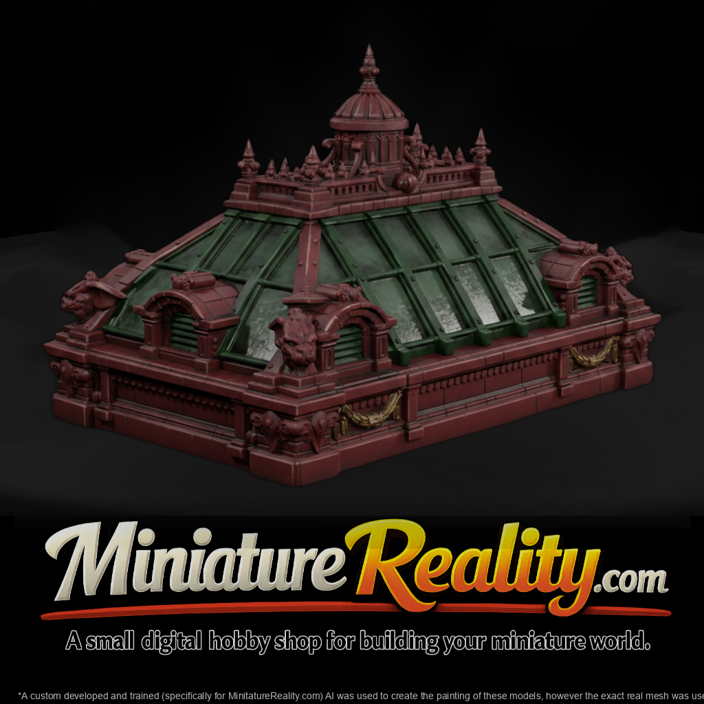 Ornate Skylight Roof Section Cupola and Dormers