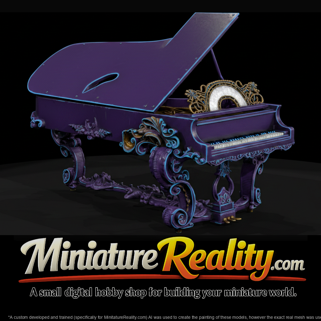 Ornate Victorian Grand Piano