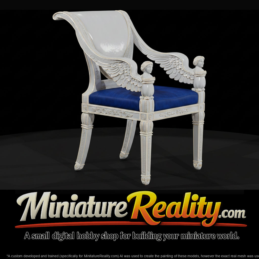 Neoclassical Winged Sphinx Armchair