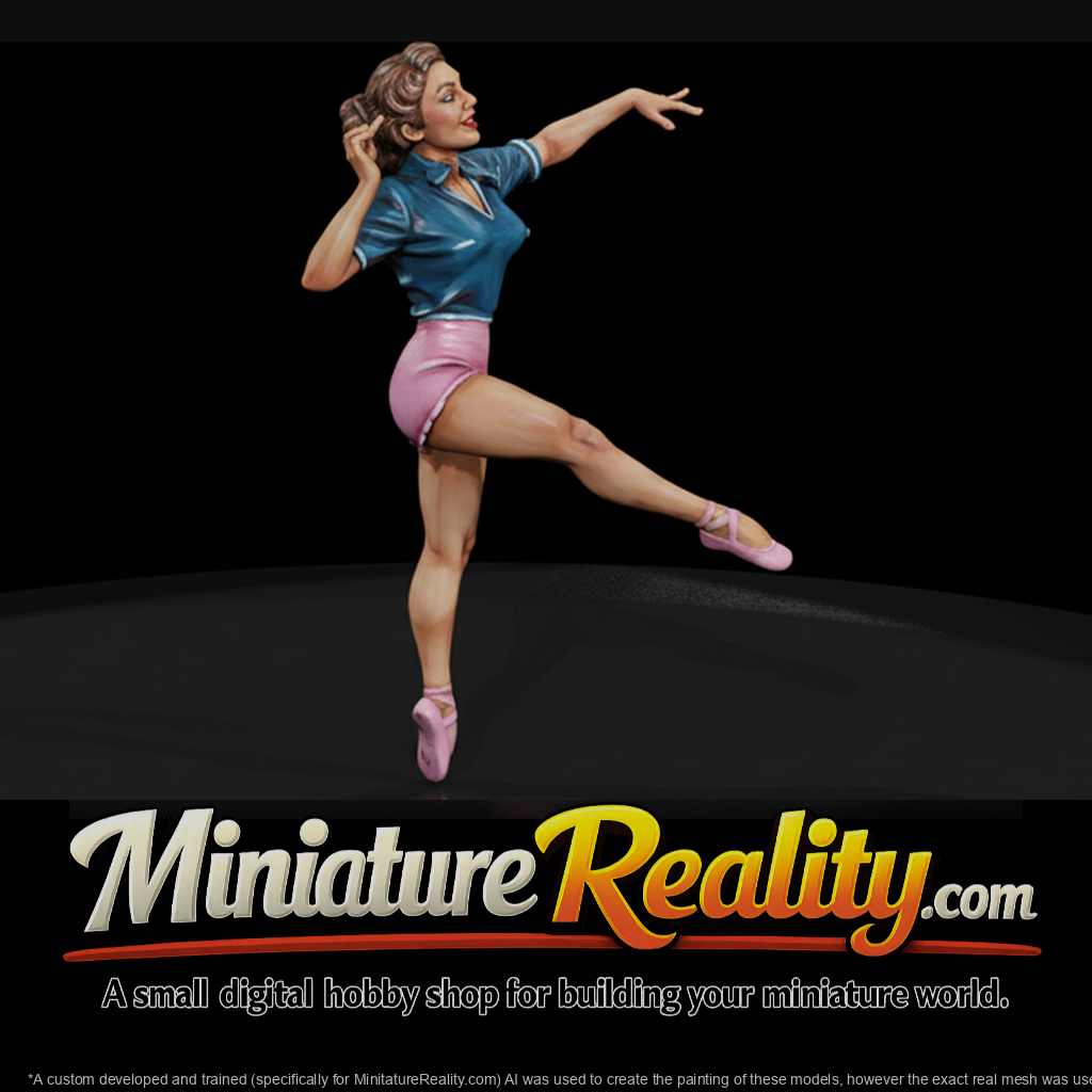 Female Ballerina Rehearsal Pose Figurine