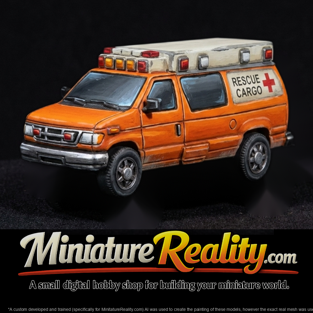 Rescue Cargo Van for Model Railroads