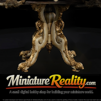 Rococo Ornate Round Dining Table — thumbnail 4
