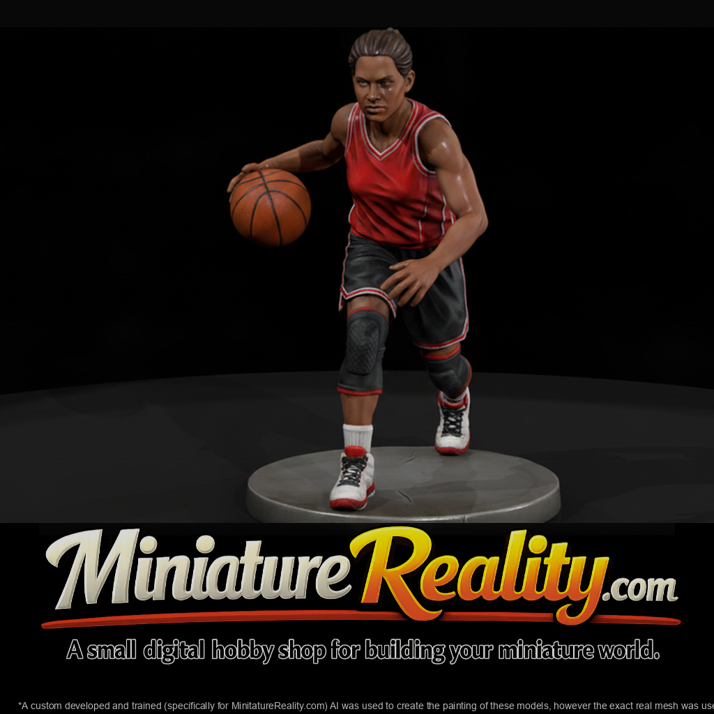 Basketball Player Driving With The Ball