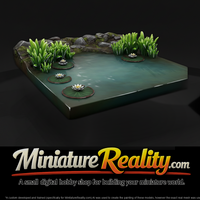 Marsh Pond Base with Reeds and Lilies — thumbnail 3