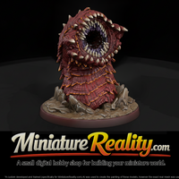 Ridged Dune Worm Bursting From Rock — thumbnail 3
