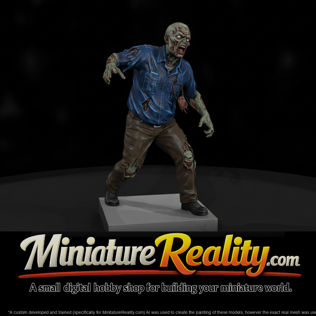 Undead Police Officer, Shambling
